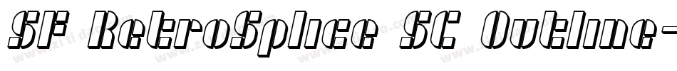 SF RetroSplice SC Outline字体转换